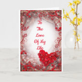 「私の人生の愛」を「私たちの記念日」* カード (黄色い花)