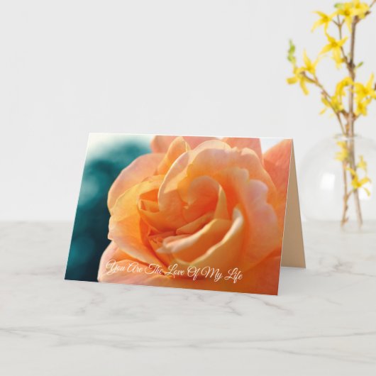 私の人生の愛 カード (黄色い花)