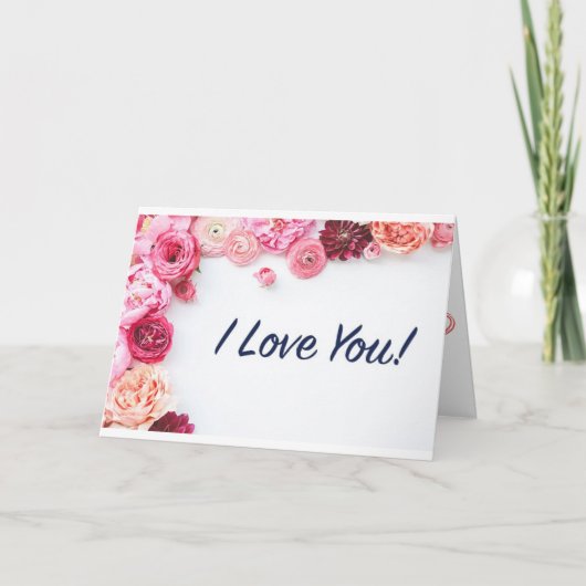 **私の人生の愛** 40歳の誕生日ウィッシュカード カード (正面)