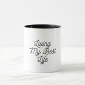 私の人生の最高のコーヒーマグを生きている マグカップ (中央)