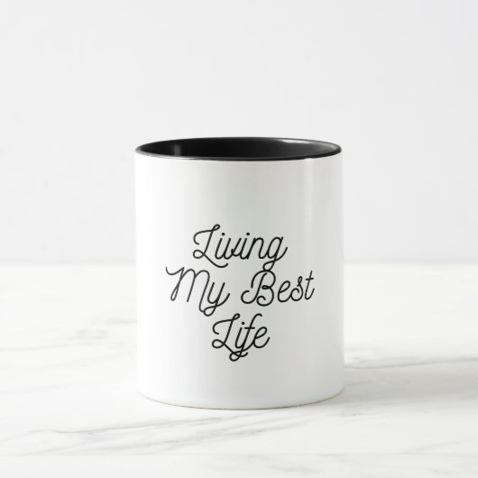 私の人生の最高のコーヒーマグを生きている マグカップ (中央)