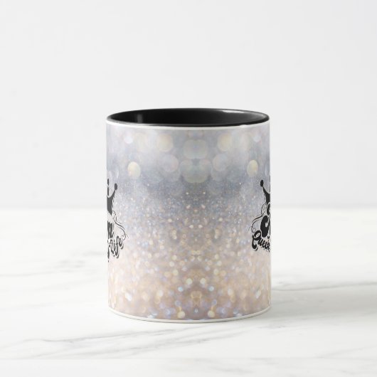 私の人生の母のクイーンエレガントグリッターマグカップ マグカップ (中央)