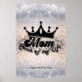 私の人生の母のクイーン輝く母の日のポスター ポスター (正面)