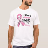 私の人生の母のヒーロー乳がん Tシャツ (正面)