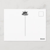 私の人生の母の女王エレガントグリッター葉書 ポストカード (裏面)