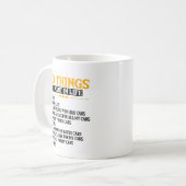 私の人生の車で欲しいもの10父の日 コーヒーマグカップ (正面左)