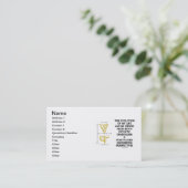 私の人生の進化は、植物性の漸進主義を見た 名刺 (スタンド正面)