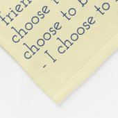 私の人生の選択がんエンジェルソフトフリースブランケット フリースブランケット (角)