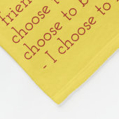 私の人生の選択がんエンジェルソフトフリースブランケット フリースブランケット (角)