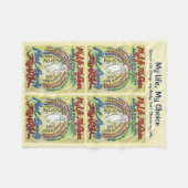 私の人生の選択がんエンジェルソフトフリースブランケット フリースブランケット (正面(横))