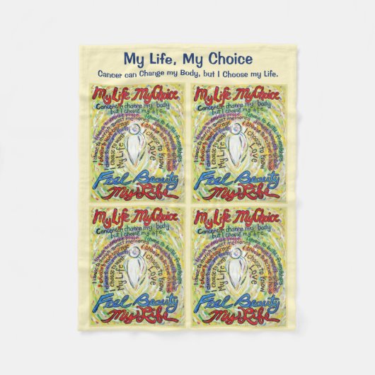 私の人生の選択がんエンジェルソフトフリースブランケット フリースブランケット (正面)