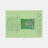 私の人生の選択がん詩ソフトフリースブランケット フリースブランケット (正面(横))