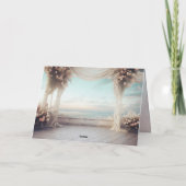 私の人生の間ずっと折りたためる招待状 招待状 (裏面)