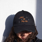 私の人生のCEO刺繍モチベーショナル 刺繍入りキャップ