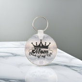 私の人生のMOMクイーングリッターキーチェーン キーホルダー