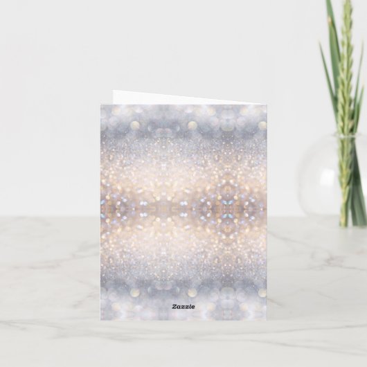 私の人生のMOMクイーングリッター折り畳みノートカード ノートカード (裏面)