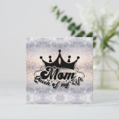 私の人生のMOMクイーンモダングリッターフラットカード (スタンド正面)