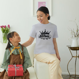 私の人生のMOMクイーン灰色の女性 Tシャツ