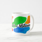 私の人生はア賛美ズ コーヒーマグカップ (正面右)