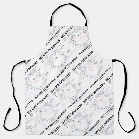私の人生は予測可能なサイクルKrebsで動作する エプロン (正面)