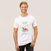 私の人生は地中海で始まり地中海で終わる トライブレンドTシャツ (正面全面)