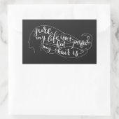 私の人生は完璧ではなく、髪は 長方形シール (バッグ)