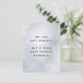 私の人生は完璧なハガキではない感動的 ポストカード (スタンド正面)