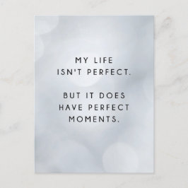 私の人生は完璧なハガキではない感動的 ポストカード