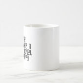 私の人生は小説をロシアの幸せそうに見せる コーヒーマグカップ (中央)