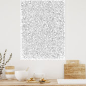 私の人生は数週間で。ライフカレンダー。80年。 ポスター (キッチン)