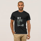 私の人生は最高 - ジムTシャツ Tシャツ (正面フル)