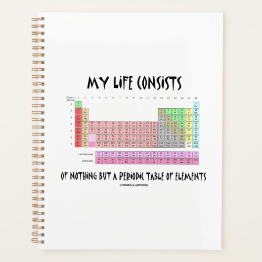 私の人生は決して決まったユーモアばかりだ プランナー手帳 (正面)