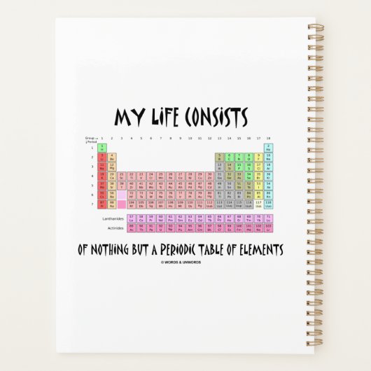 私の人生は決して決まったユーモアばかりだ プランナー手帳 (裏面)