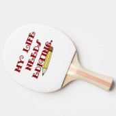 私の人生は編集が必要だ 卓球ラケット (横)