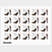 私の人生は2匹の猫の写真 スクエアシール (シート)