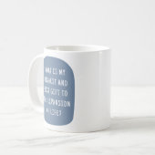 私の人生への貢献やる気を起こさせる コーヒーマグカップ (正面左)