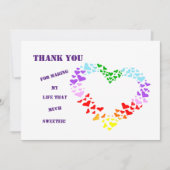 私の人生をこんなに甘くしてくれてありがとう! サンキューカード (正面)