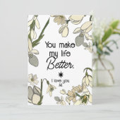 私の人生をより良くするホワイトバレンタイン 案内状 (スタンド正面)