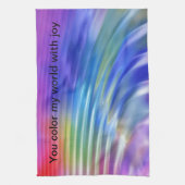 私の人生を喜びで彩る キッチンタオル (縦)