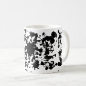 私の人生を彩る |黒インク コーヒーマグカップ (正面右)