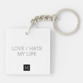 私の人生を愛する/憎む キーホルダー (裏面)