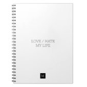 私の人生を愛する/憎む ノートブック (正面)