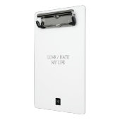 私の人生を愛する/憎む ミニクリップボード (アングル2)