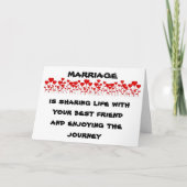 「私の人生を愛する」記念日の愛 カード (正面)