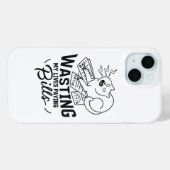 私の人生を無駄にするおもしろい猫デザイン Case-Mate iPhoneケース (裏面 (横))