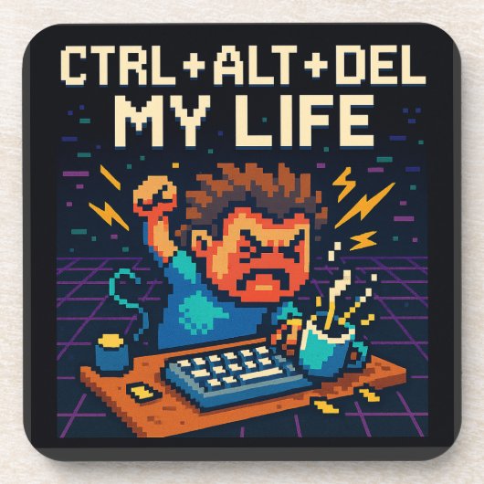 私の人生をCTRL - ALT - DEL コースター (正面)