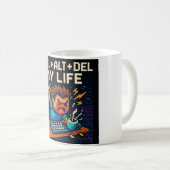 私の人生をCTRL+ALT+DEL マグカップ (正面右)