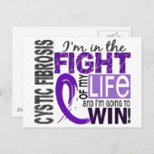 私の人生嚢胞性線維症との闘い ポストカード (正面/裏面)