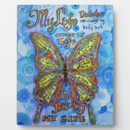 私の人生感動的糖尿病詩 フォトプラーク