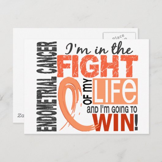 私の人生最大の闘い 子宮内膜がん ポストカード (正面/裏面)